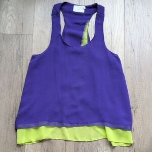 Lush Purple and Lime Tank Top